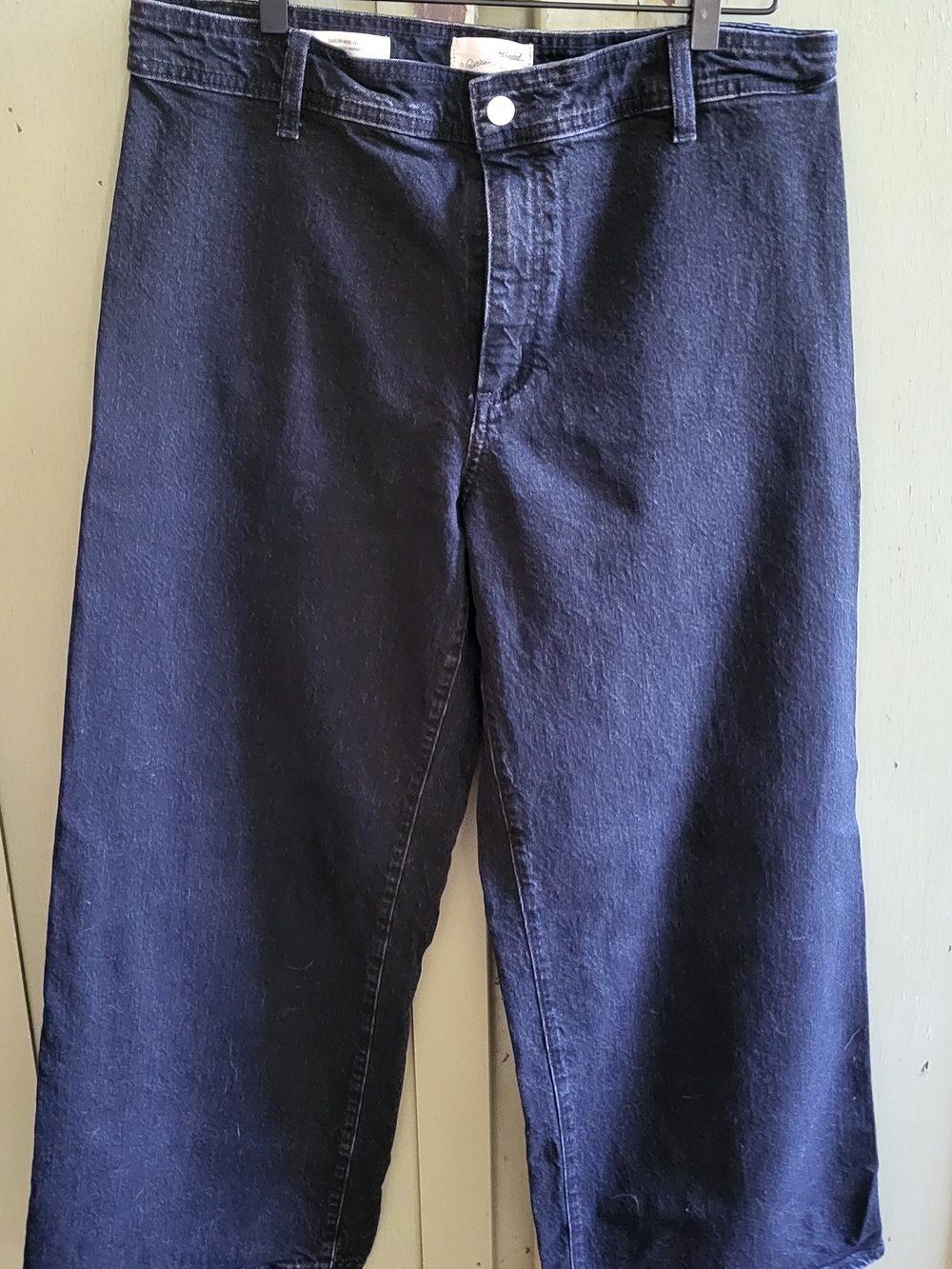 Universal Thread Black Sailor Wide Leg Jeans High Rise Size 12R